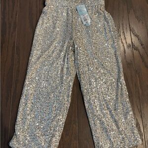 NWT - Girl’s sequin sparkle pants, size 6 / size 7